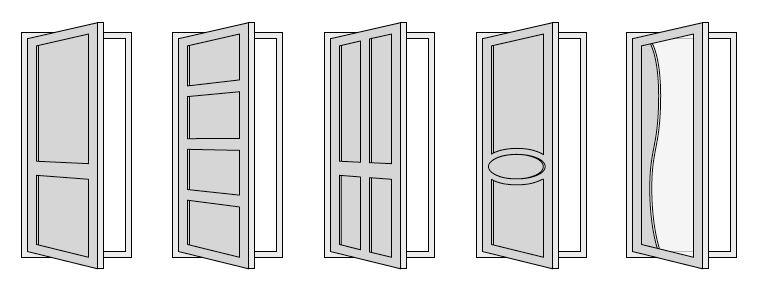 Different types of panel doors