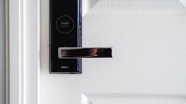 smart door lock with card access