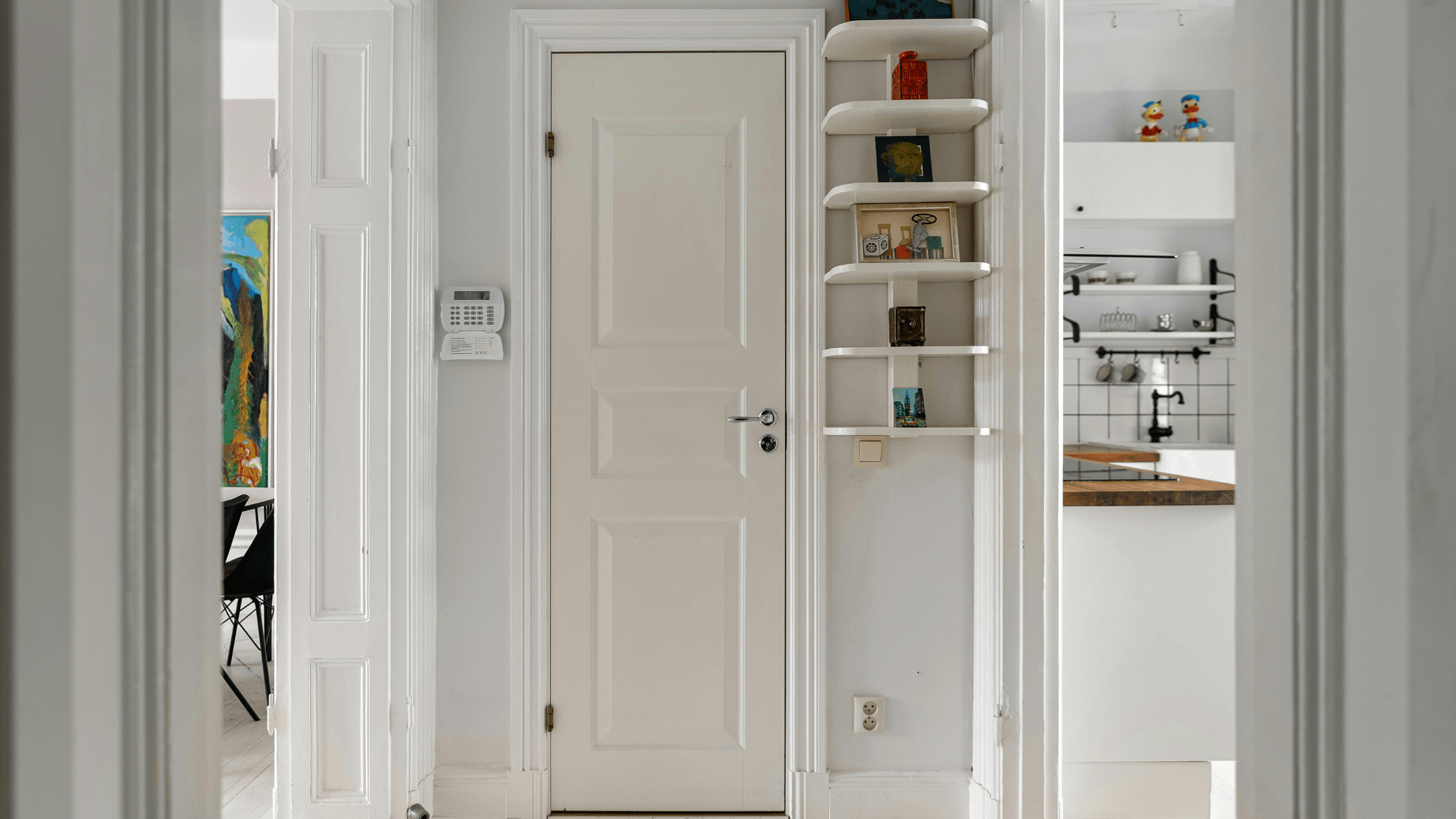 Where to use hollow core doors - a small hallway cupboard with hollow core door - Express Doors Direct